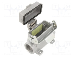 Enclosure: for HDC connectors; C146; size A10; with latch; M25