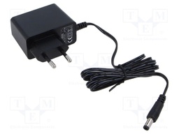 Power supply: switching; mains,plug-in; 12VDC; 1.33A; 16W; 84%