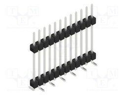 Connector: pin strips; pin header; male; PIN: 12; 2.54mm; SMT; 1x12
