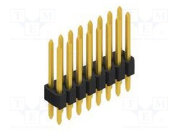 Connector: pin strips; pin header; male; PIN: 16; 1.27mm; THT; 2x8