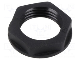 Nut; NPT1/2"; polyamide; 27mm; black; Thread: inch,NPT; Entrelec
