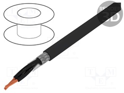 Wire; ÖLFLEX® CLASSIC 115 CY BK; 2x0,75mm2; tinned copper braid