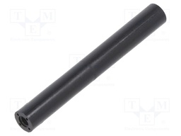 Spacer sleeve; cylindrical; polyamide; M2,5; L: 40mm; Øout: 5mm