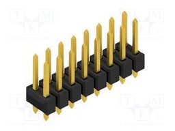 Connector: pin strips; pin header; male; PIN: 16; 2.54mm; THT; 2x8