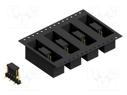 Connector: pin strips; pin header; male; PIN: 6; 2.54mm; SMT; 1x6