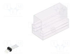 Connector: pin strips; pin header; male; PIN: 3; 1.27mm; SMT; 1x3