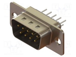 Connector: D-Sub; PIN: 9; socket; male; for panel mounting,on PCBs
