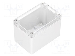 Enclosure: multipurpose; X: 80mm; Y: 120mm; Z: 85mm; polycarbonate