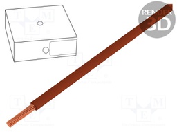Wire; H07V-K; stranded; Cu; 4mm2; brown; PVC; 470/750V; Class: 5