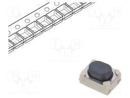 Microswitch SNAP ACTION; SPST-NO; Pos: 2; 0.05A/16VDC; SMT; 0.4N