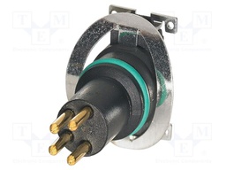 Connector: M8; PIN: 4; 4A; 48V; straight; shielded; contact insert