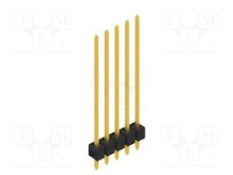 Connector: pin strips; pin header; male; PIN: 5; 2.54mm; THT; 1x5
