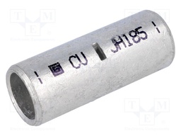 Butt splice; copper; 185mm2; tinned