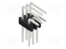 Connector: pin strips; pin header; male; PIN: 6; 1.27mm; THT; 2x3