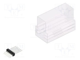 Connector: pin strips; pin header; male; PIN: 6; 1.27mm; SMT; 1x6