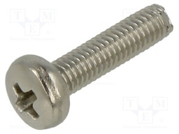 Screw; M3x12; Head: button; Phillips; PH1; A2 stainless steel