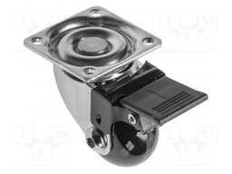 Furniture wheel; Ø: 35mm; with locking