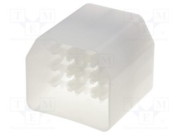 Terminals cover; male; for push-on 6.3mm connectors with lock