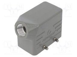Enclosure: for HDC connectors; size D10B; for cable; angled; M20