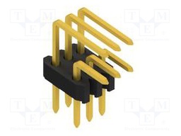 Connector: pin strips; pin header; male; PIN: 6; 1.27mm; THT; 2x3