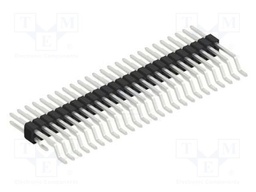 Connector: pin strips; pin header; male; PIN: 50; 1.27mm; SMT; 2x25