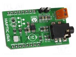 Click board; vibration motor driver; I2C,PWM; DRV2605LDGST