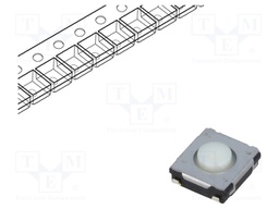 Microswitch TACT; SPST; Pos: 2; 0.02A/15VDC; SMT; none; 1.3N; 2.5mm