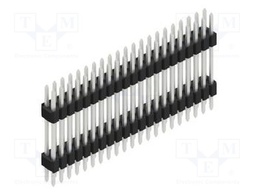 Connector: pin strips; pin header; male; PIN: 42; 1.27mm; THT; 2x21