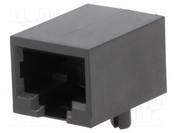 Socket; RJ45; PIN: 8; Layout: 8p8c; THT; on PCBs; angled