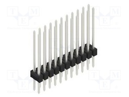 Connector: pin strips; pin header; male; PIN: 22; 2.54mm; THT; 2x11