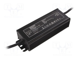 Power supply: switched-mode; LED; 100W; 29÷75VDC; 1050mA; IP67