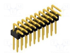 Connector: pin strips; pin header; male; PIN: 20; 2.54mm; THT; 2x10