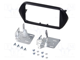 Radio frame; Fiat; 2 DIN; black