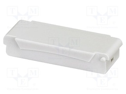 Cover; grey; UL94V-0; BC 17,8; polycarbonate; snap-fastener; Z: 8mm