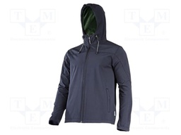 Softshell jacket; Size: S; black; with a hood; 280g/m2