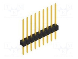 Connector: pin strips; pin header; male; PIN: 9; 2.54mm; THT; 1x9