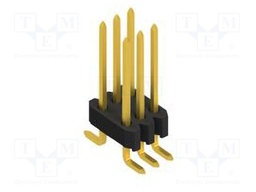 Connector: pin strips; pin header; male; PIN: 6; 1.27mm; SMT; 2x3