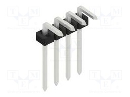 Connector: pin strips; pin header; male; PIN: 4; 2mm; THT; 1x4; 100V
