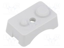 Clip; ABS; light grey; 10pcs.