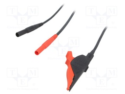 Kelvin cable; silicone; 2.5m; black-red; 20A