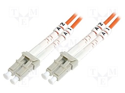 Fiber patch cord; OM2; LC/PC,both sides; 10m; LSZH; orange