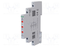 Voltage indicator; 3x230VAC; IP20; for DIN rail mounting; LK-703