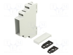 Enclosure: for DIN rail mounting; Y: 90mm; X: 18mm; Z: 65mm; ABS