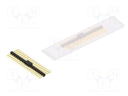Connector: pin strips; pin header; male; PIN: 21; 2.54mm; SMT; 1x21