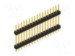 Connector: pin strips; pin header; male; PIN: 17; 2.54mm; THT; 1x17