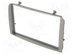 Radio mounting frame; Alfa Romeo; 2 DIN; silver
