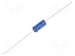 Capacitor: electrolytic; THT; 4.7uF; 63VDC; Ø4.5x10mm; Leads: axial