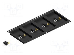 Connector: pin strips; pin header; male; PIN: 2; 2.54mm; SMT; 1x2