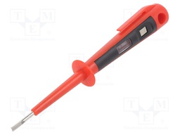 Voltage tester; insulated; slot; 150mm; 100÷500VAC