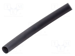 Heat shrink sleeve; glued; 3: 1; 12mm; black; polyolefine